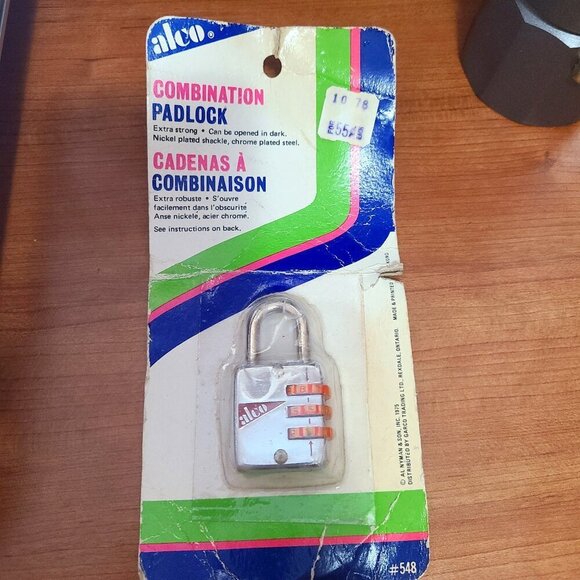 *5 for $20* Vintage Alco Combination Padlock - Lock - Picture 1 of 3